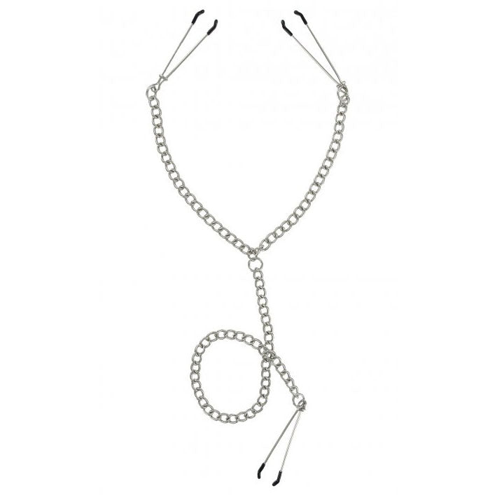 Master Series Nipple To Clit Tweezer Clamp Set